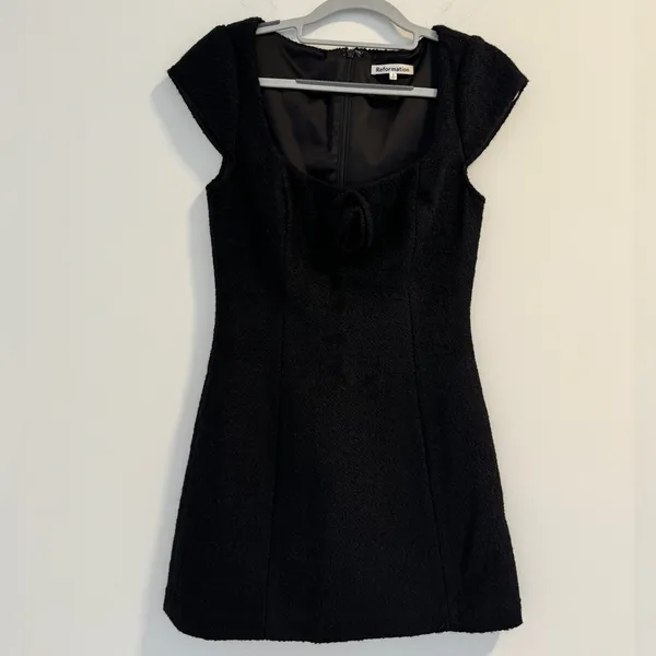 Reformation black mini dress - Image 2