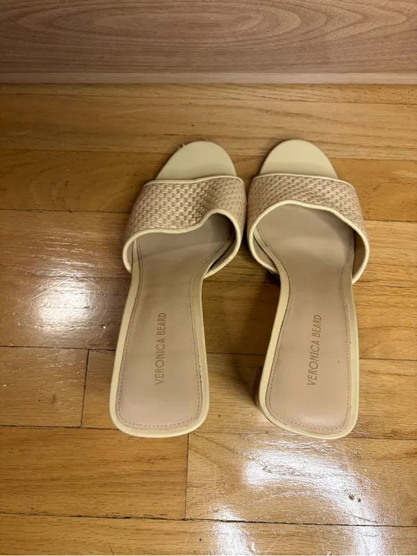 Veronica Beard Galessa Raffia Sandals - Size 8.5 - Image 6