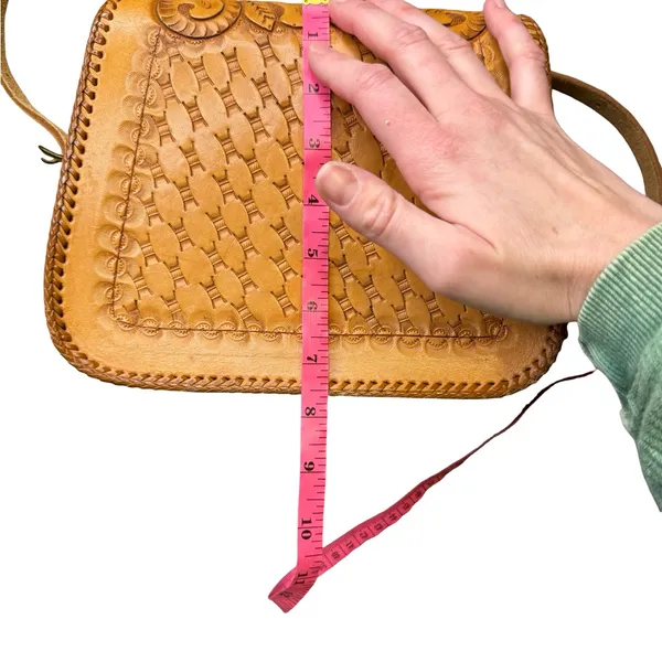 🤎 Clifton’s Vintage Hand-Tooled Leather‎ Shoulder Bag Western Purse 🤎 - Image 9