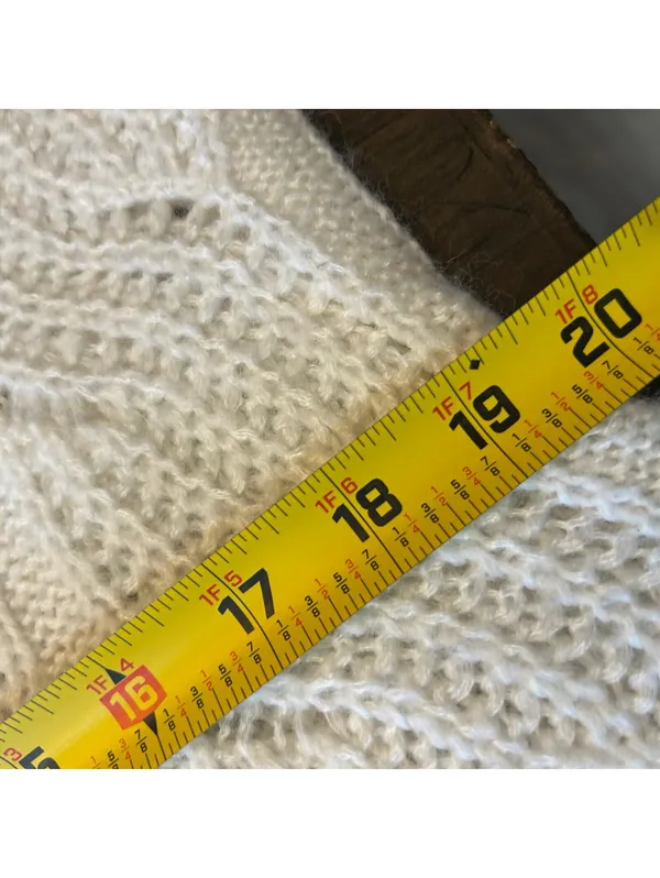J.Crew Ivory Cable Knit Roll Neck Preppy Sweater Women’s S Cozy Cottagecore - Image 4