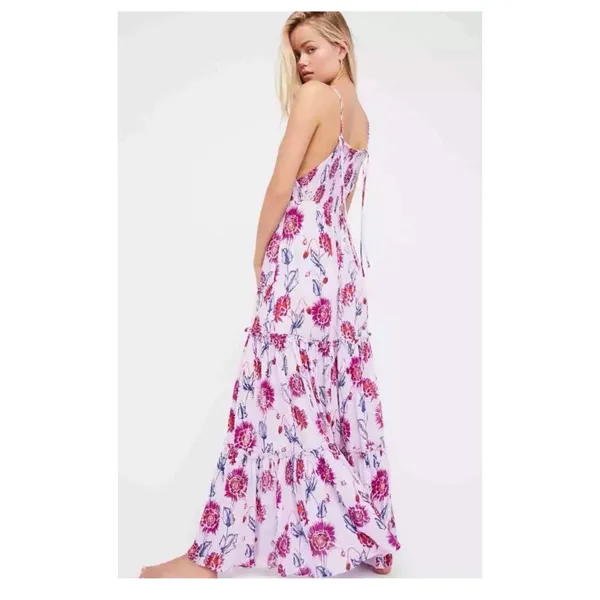 Free People Garden Party Floral Boho Maxi Dress Size XS - Image 2