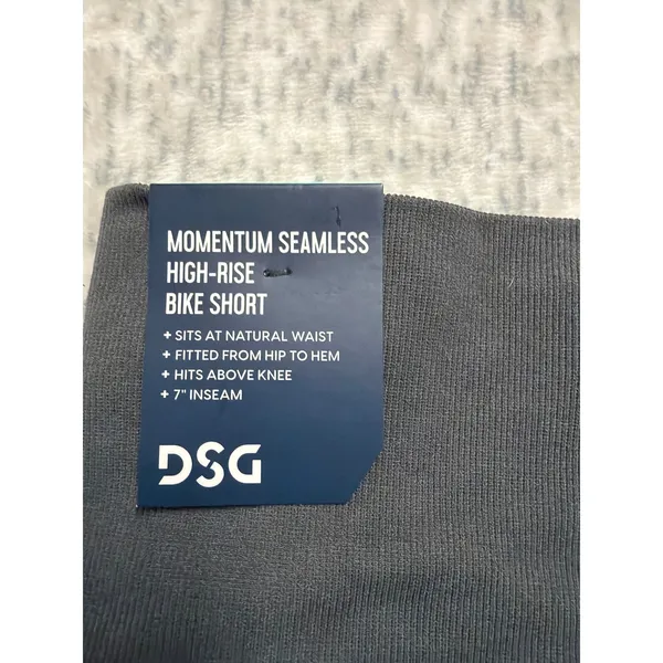 DSG‎ Momentum Seamless High-Rise Bike Shorts Grey Charcoal XL 7 Inch Inseam - Image 3