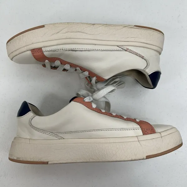 Kizik Vegas Clover Men’s 4.5 Women’s 6 Hands Free Shoes Sneakers Coral‎ Cream - Image 3