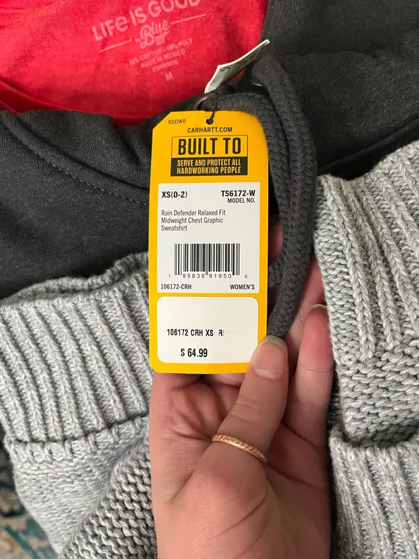 Grey Carhartt Hoodie - Image 3