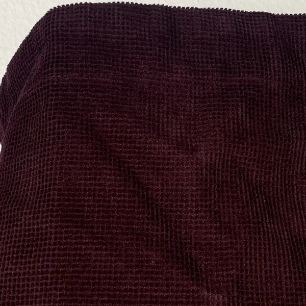 NWT Madewell Sz S Val Waffle-Knit Relaxed V-Neck Top in‎ Deep Purple - Image 3