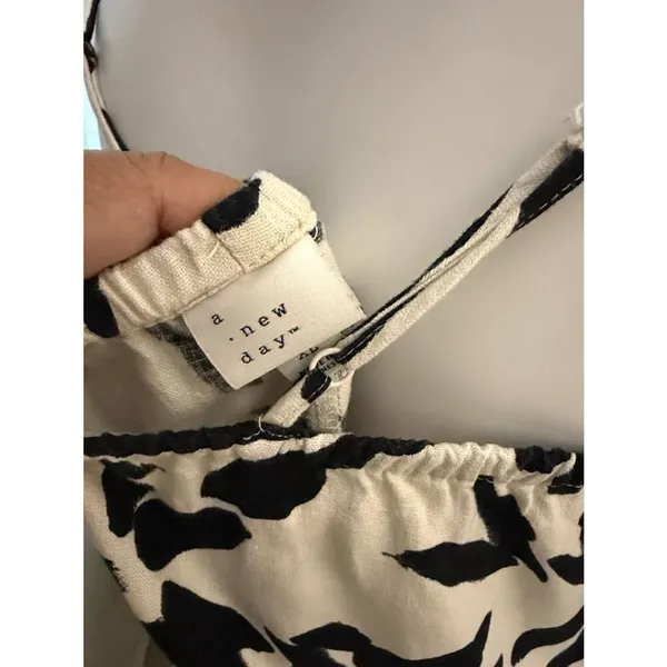 a new day Cream Floral Midi Slip Dress with Black Floral Print - Image 2