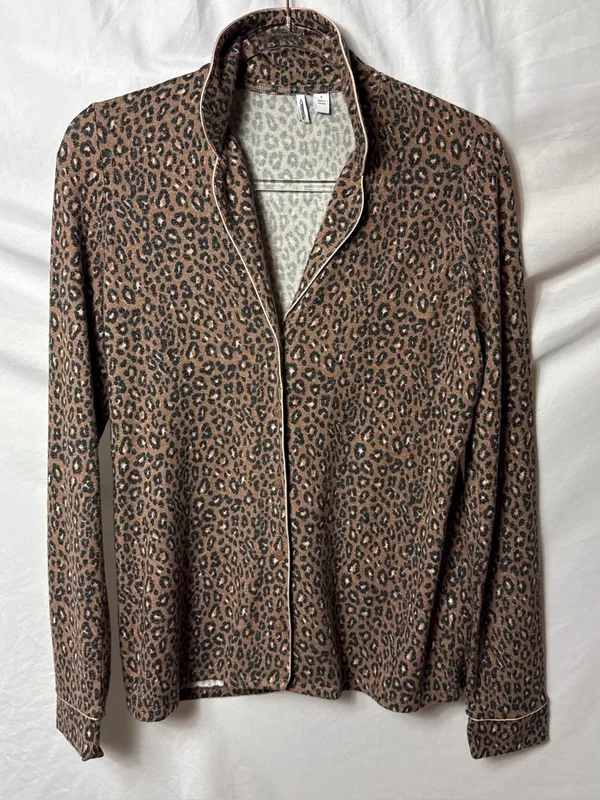 Leopard Print Long Sleeve Pajama Top - NWOT Nordstrom / Refinery - Image 2