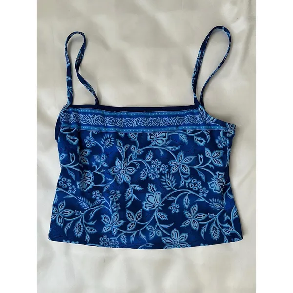 Blue Floral‎ Tankini Top - Image 6