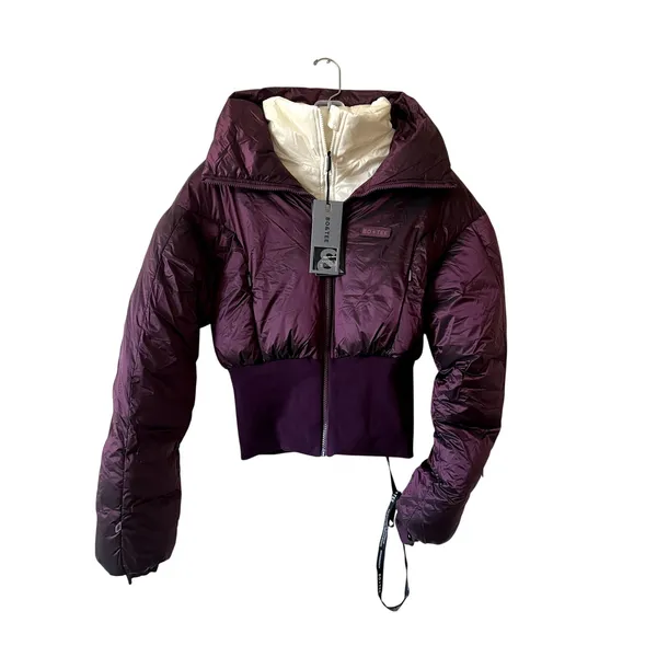 Bo+Tee Oh Polly Waterproof Layered Ski Jacket Puffer Burgundy Size M New - Image 4