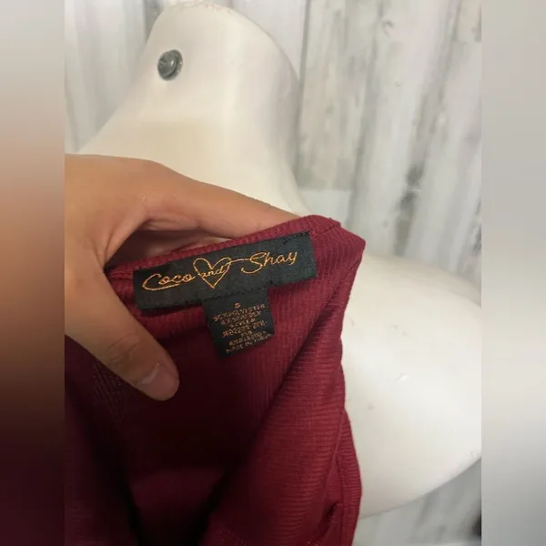 Coco and Shay Burgundy dress - Image 2