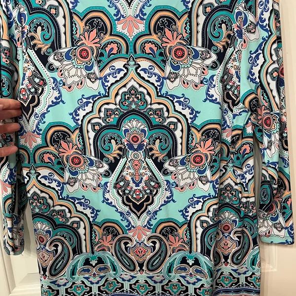 Charter Club Multicolor Paisley Top - Image 3