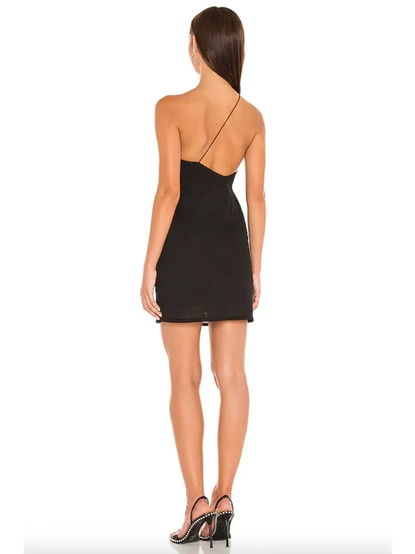 Gauge81 Beja Short One Shoudler Dress Black Womens Size XL - Image 3
