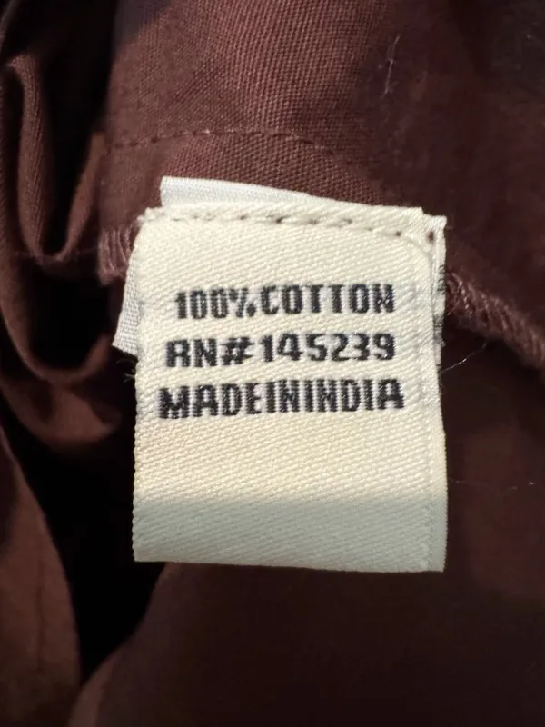 Sim and Sam Milkmaid Poplin Midi Dress Size XS Chocolate Brown Cottagecore Boho - Image 7