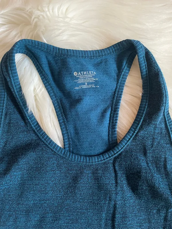 Athleta Deep Teal Racerback Tank   - Image 9