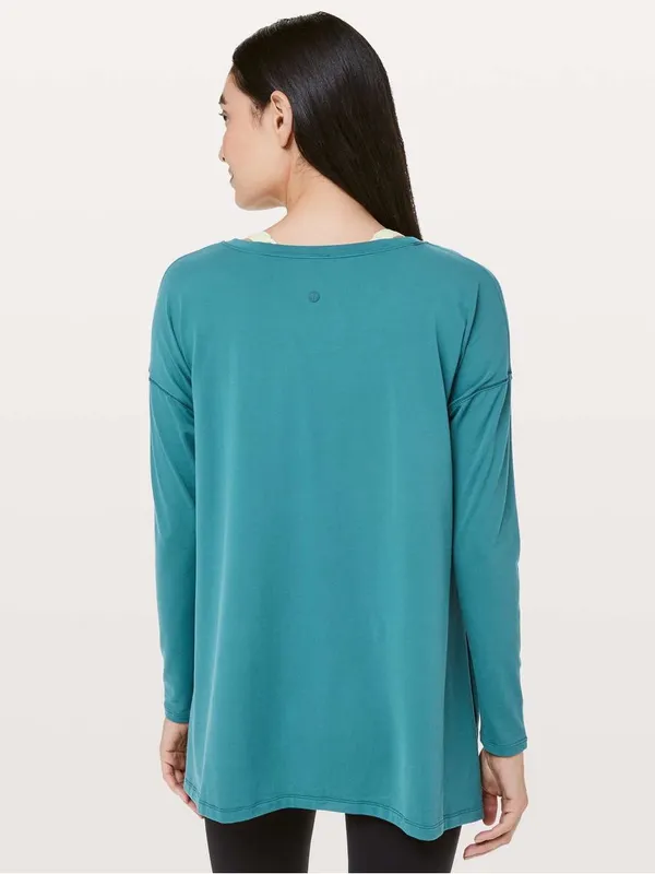 Lululemon Hit Unwind Long Sleeve | Tonic Teal - Image 2