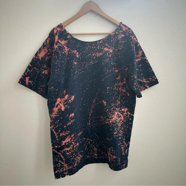 Destroyed Stained Black Bleached Tee Size XXL - Image 6