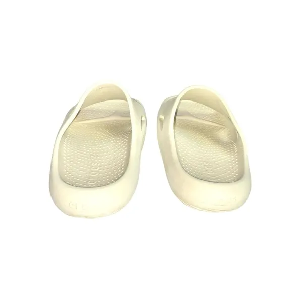 Crocs Mellow Recovery Thick Cushioned Slip-On Slide Sandals In Bone Size 9 - Image 6