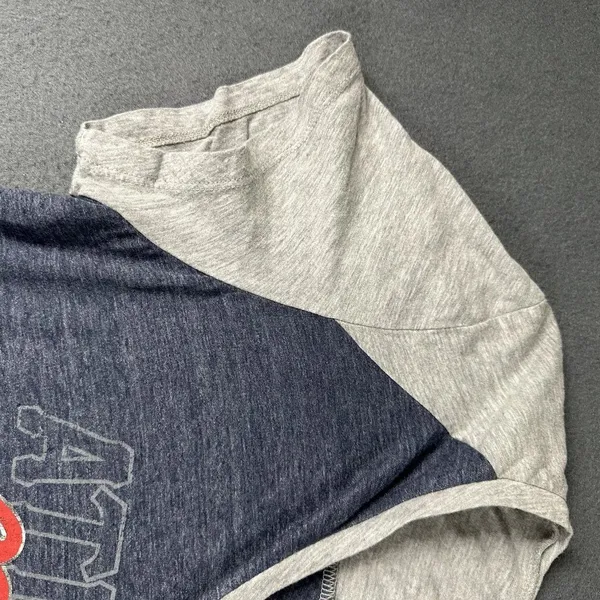 Majestic Atlanta Braves Shirt Womens‎ XL Blue Gray MLB Baseball Tee Short Sleeve Genuine - Image 6
