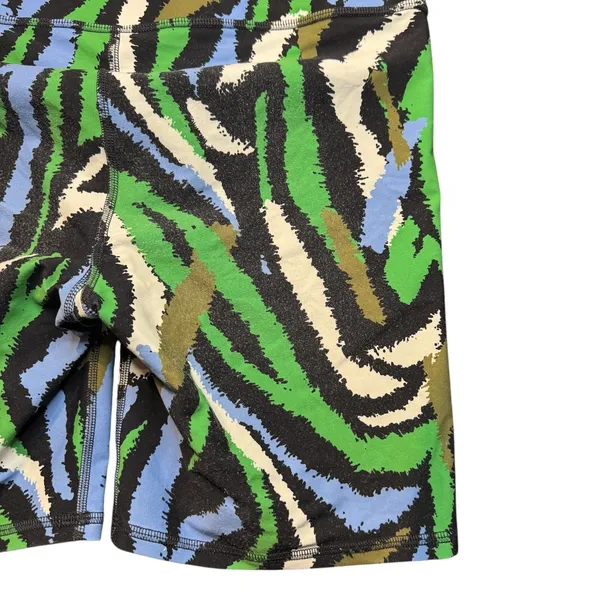 Diane Von Furstenberg X Target Womens Bike Shorts Disco Zebra Green Multi Medium - Image 9
