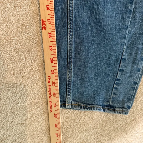 Old Navy Womens Barrel Leg Jeans 4 Blue High-Rise Denim Wide Leg Casual‎ - Image 7