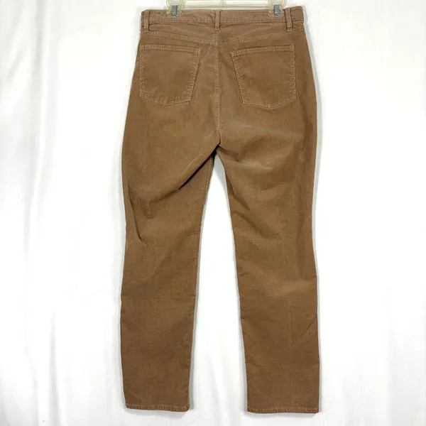 Talbots Heritage Corduroy Pants Womens 10 Tan Straight Curvy‎ Flawless Five-Pocket Camel - Image 2