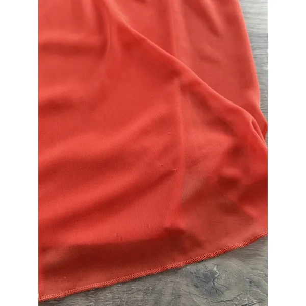 Vintage Y2K Taboo Two Toned Orange Long Formal Dress With Gem Size Small Dance - Image 11