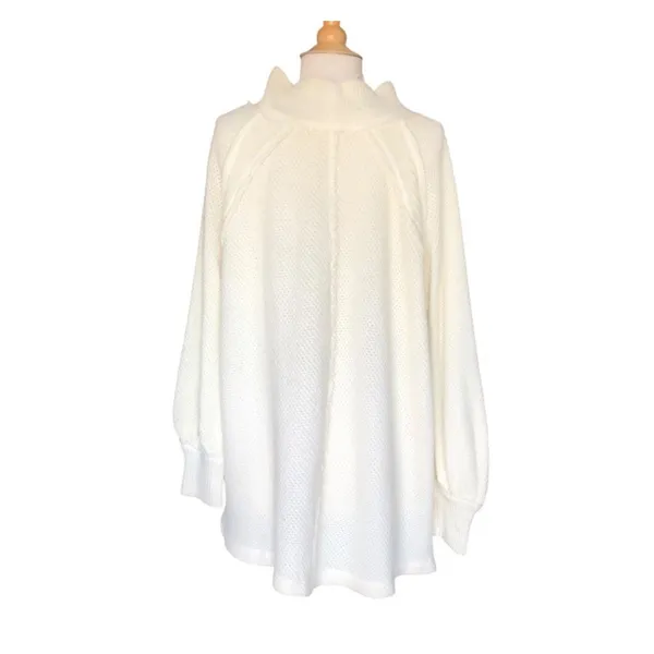We The Free She’s A Keeper Sweater Ivory Ribbed Funnel Neck Women’s XS NWT - Image 6