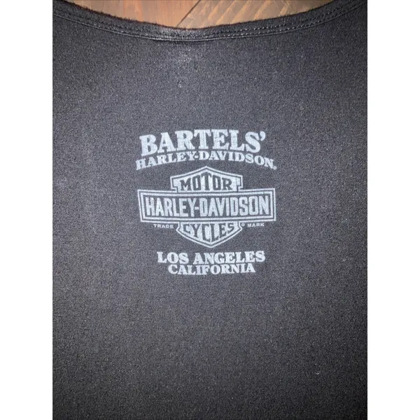 Harley‎ Davidson Women's Black Tank Top Size Small Los Angeles - Image 6