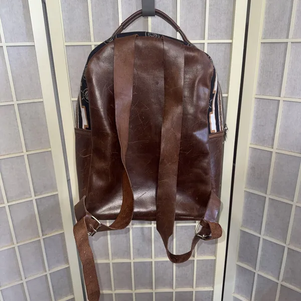 Aztec‎ cowhide leather Backpack - Image 4
