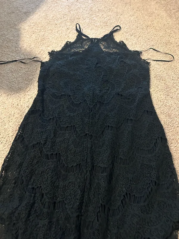Free People Black Lace dress - Image 6