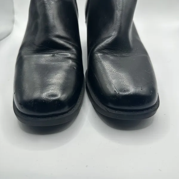 Naturalizer‎ Black Faux Fur Lined Ankle Boots Women's Size 8M Zip Side - Image 3