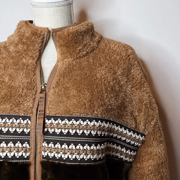NWT Ugg Marlene Sherpa Jacket Heritage Braid  - Image 2