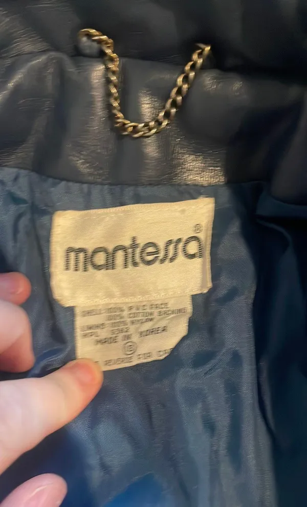 Mantessa Vintage Faux Leather Coat - Image 3