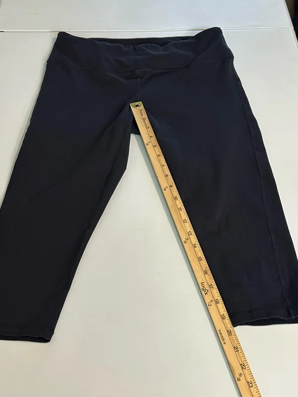 PrAna Transform High Waisted Chakara Yoga Performance Capris Black Size XL - Image 8