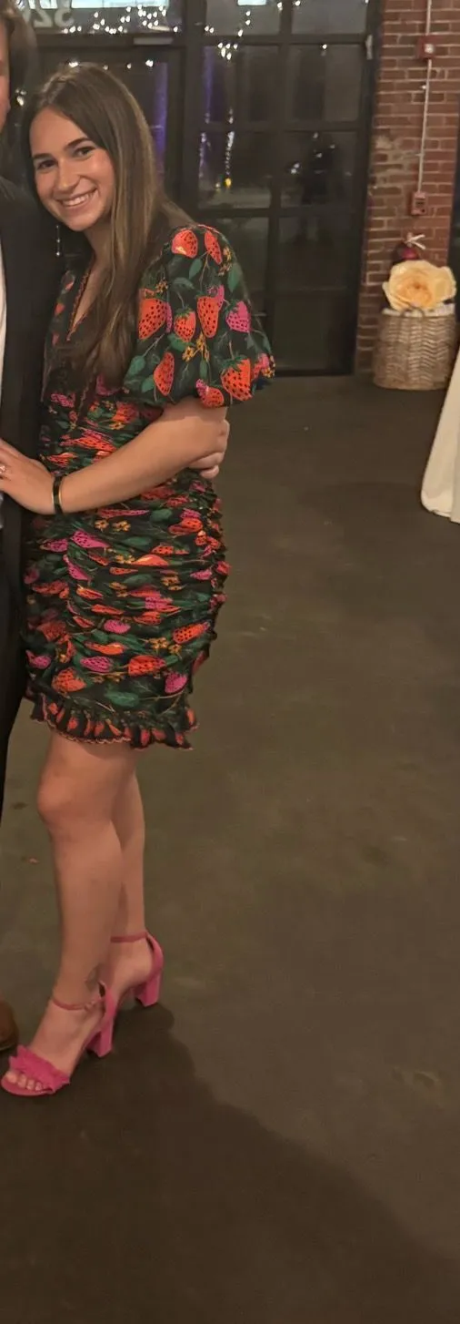 Farm Rio Strawberry Mini Dress - Image 4