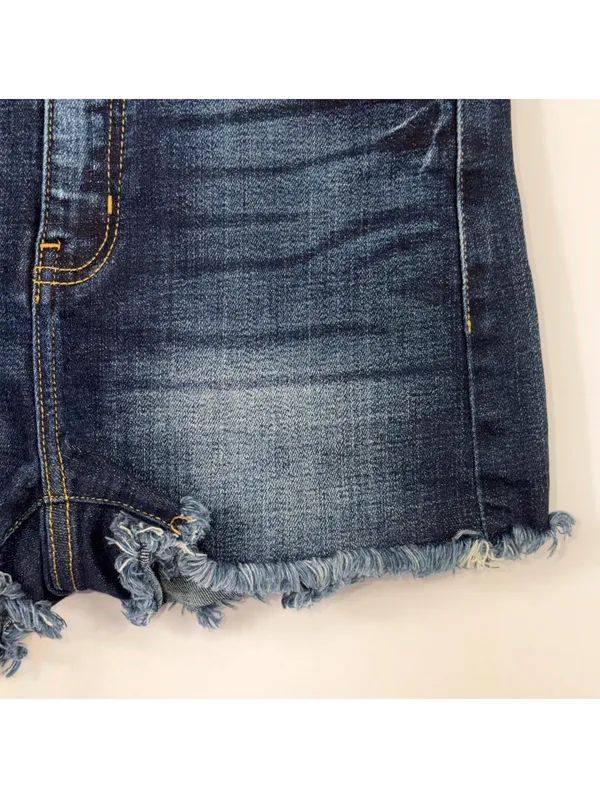 KanCan Distressed Denim Shorts Medium Frayed Hem - Image 5