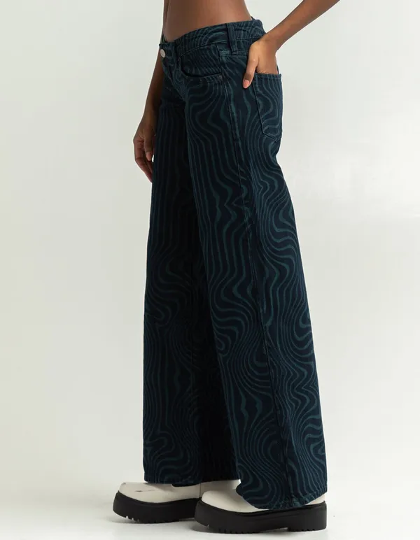 Urban Outfitters NWT BDG Marbel Puddle High Waisted Wide Leg Jeans - Image 8