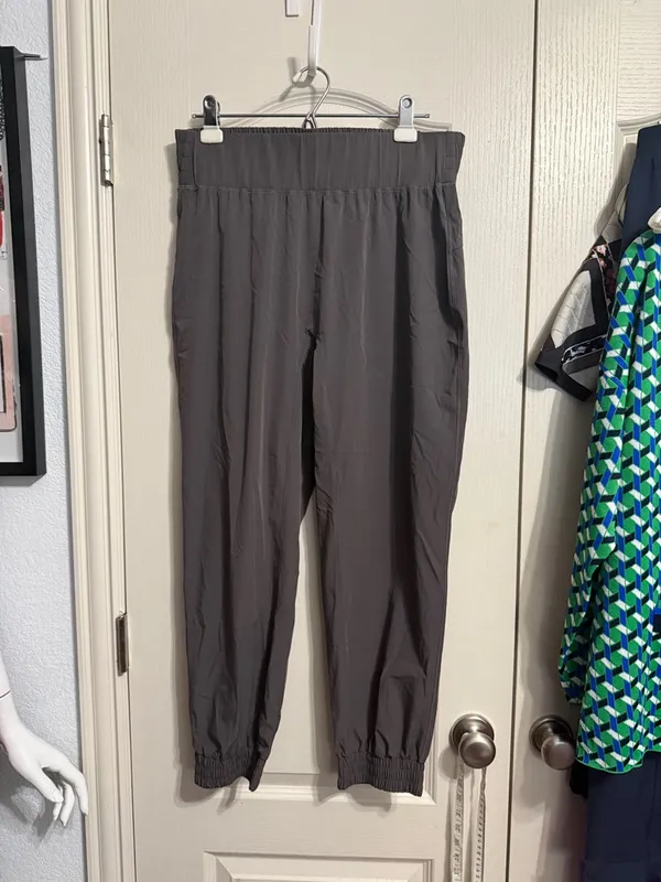 Halara Gray High Waist Hiking Joggers Pants Petite Minimalist Granola Lounge - Image 2