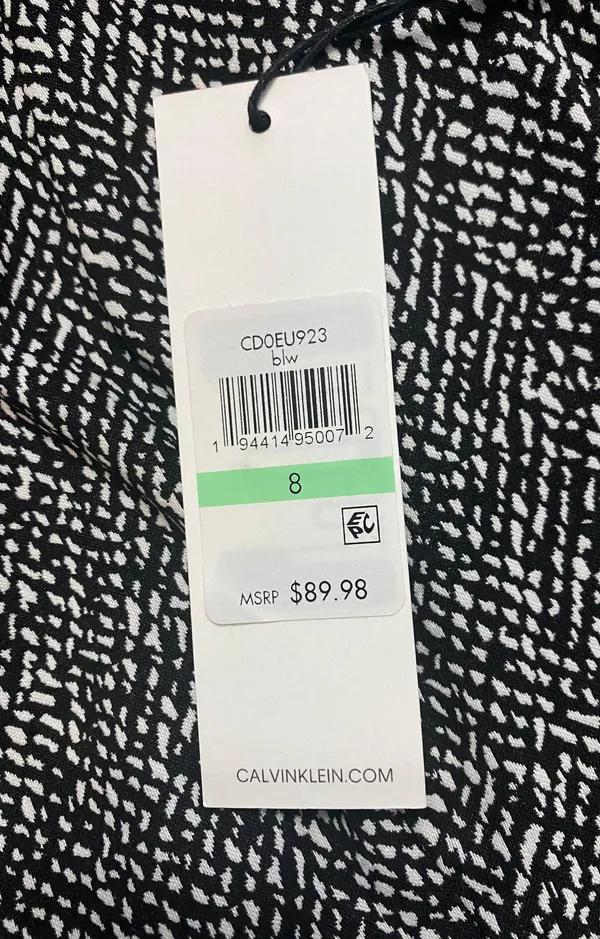 Calvin Klein NWT Black And White Knee Length Dress - Image 8