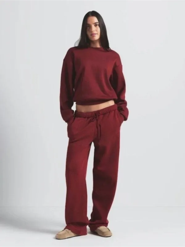 NWT Skims (GAR) Cotton CLASSIC Fleece Jogger pants sweatpants new black SIZE XXS - Image 4