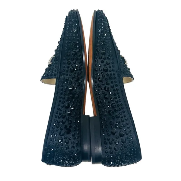 Sam Edelman Loraine Bling Bit Loafer Flats Black Embellished Size 7M NWB - Image 9