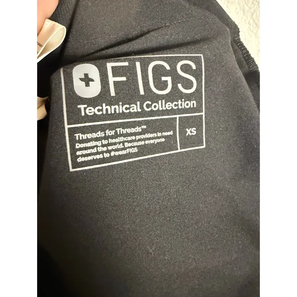 Figs Manari Black 5-Pocket Skinny Technical Medical Professional Scrub Pants XS - Image 9
