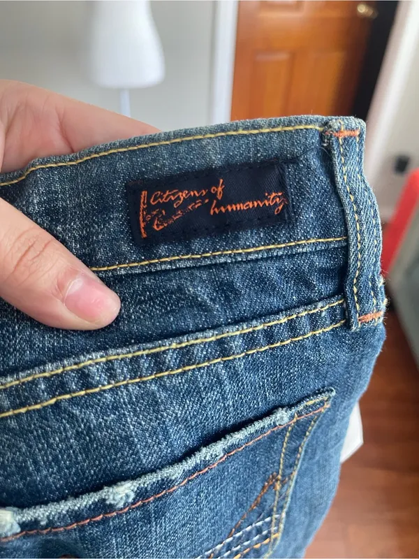 Citizens Of Humanity Indigo Flare Jeans - Image 8