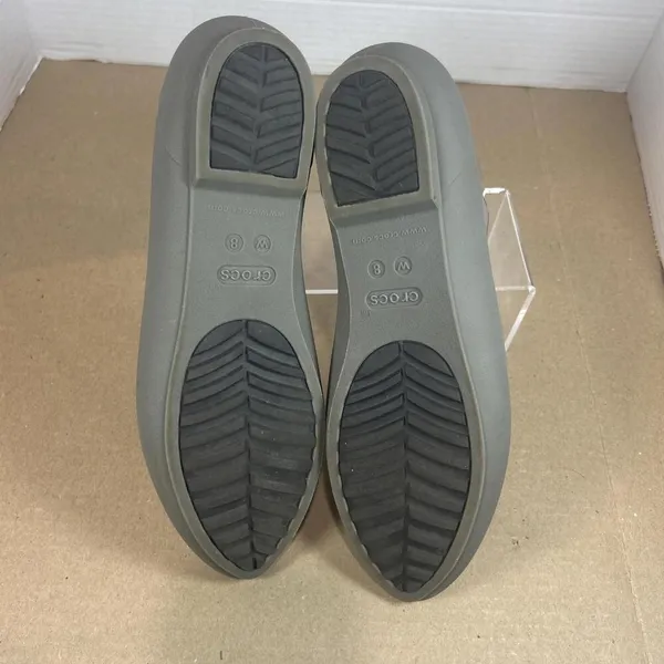 Crocs Eve Gray Ballet Flat Size W8 Iconic Comfort Pointed - Image 7