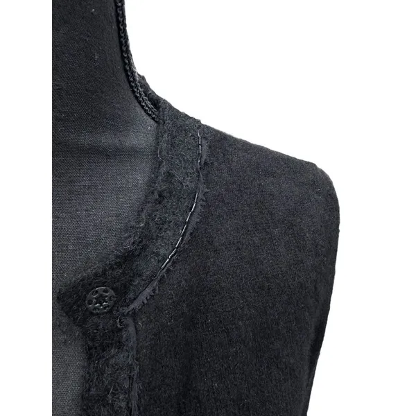 Vince‎ Womens Size Small 100% Cashmere Sweater Cardigan Black Beads Pockets - Image 7