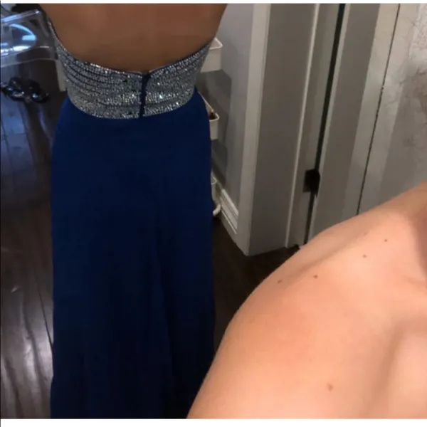 Night Moves Strapless Prom Dress - Image 2