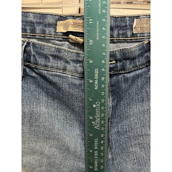Nine‎ West Vintage Coll. Denim Capris Missy Light Mid Rise Size 14 Wide Leg - Image 2