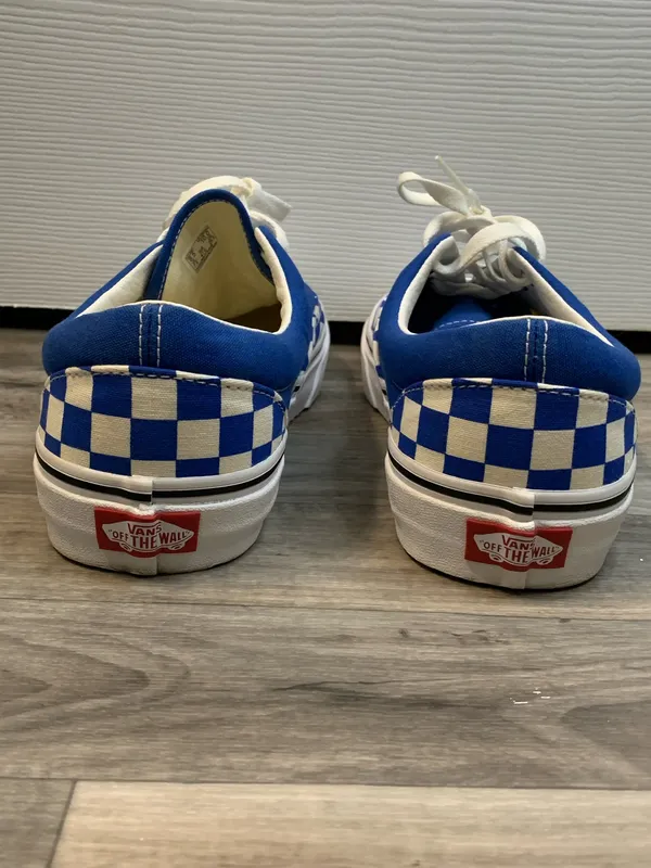 Blue and white checkered Vans ( unisex) size 8.5 Mens size 10 Women’s - Image 5