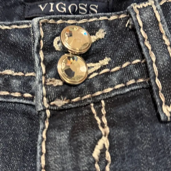Vigoss Women's The New York Slim Boot Low Rise Blue Jeans Size 7/8 - Image 5