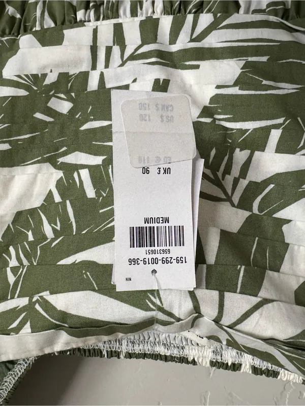 Abercrombie & Fitch Emerson green tropica Midi Dress size medium NWT - Image 6